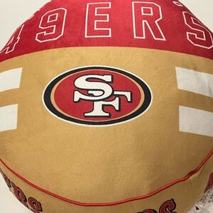 San Francisco 49ers Red and Gold Accent Pillow